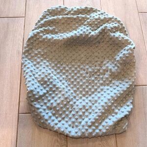 Gray changing pad cover